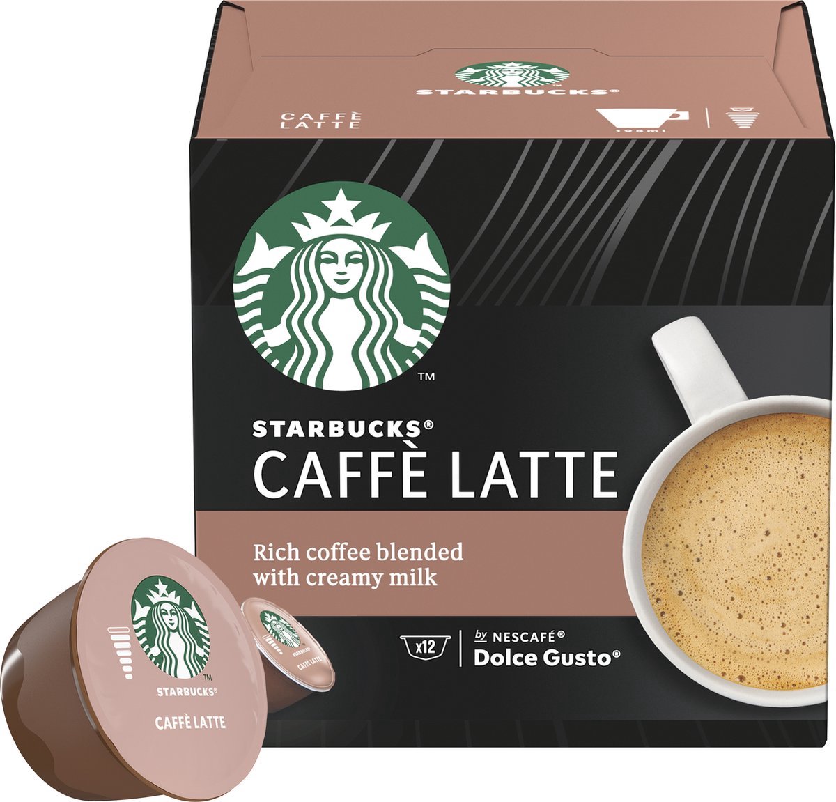 Starbucks Caffé Latte - Dolce Gusto - 9x12 Capsules