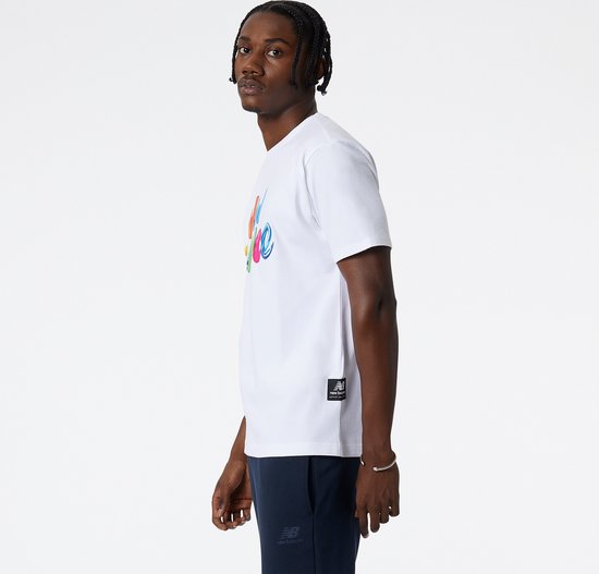 New Balance NB Spectrum Tee 2 White Heren T-Shirt - Maat M | bol.com