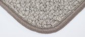 Prima vloerkleden - Wollen vloerkleed / binnen mat Rianne grijs 60x120
