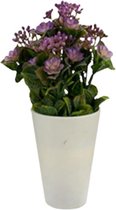 Ibergarden Kunstplant 10 X 22 Cm Wit/groen/paars