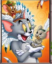 Diamond Painting Volwassenen - Diamond Painting Kinderen - Cartoon- Tom & Jerry - 20x25cm inclusief schudbakje, wax en pen