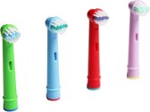 Tandenborstel tips 4 stuks kinderen EB-10A - Tandenborstel houder