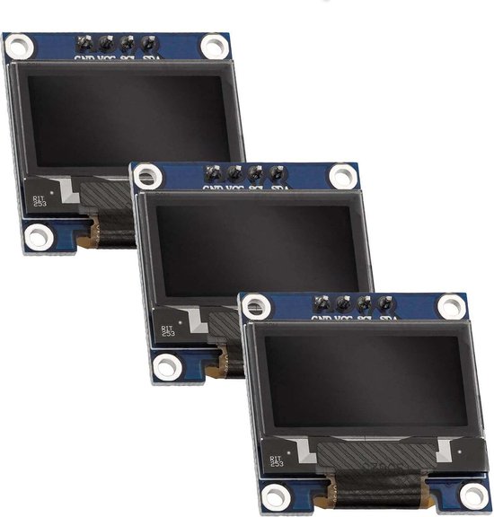 AZDelivery Écran OLED 3 x 0,96 pouces 128 x 64 pixels I2C SSD1306  compatible avec... | bol