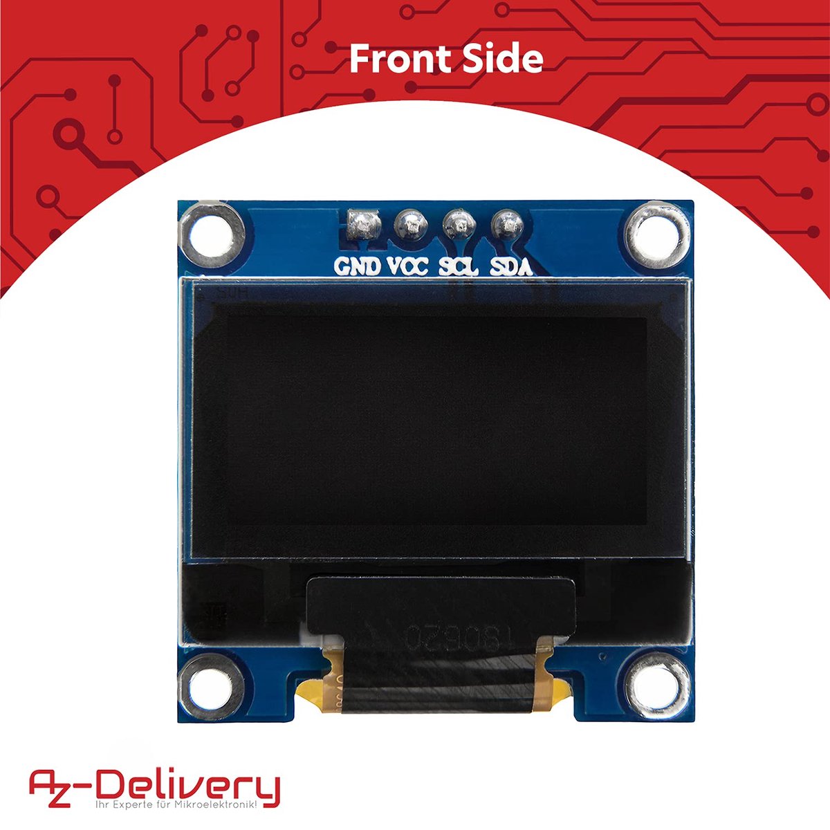 AZDelivery 3 x 0.96 inch OLED 128 x 64 pixels I2C SSD1306 Display ...