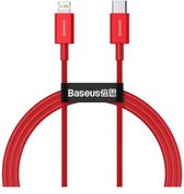 Baseus usb c naar lightning kabel 1 Meter - lightning naar usb c oplaadkabel - 1 meter geschikt voor Apple iPhone 13 / 13 Pro Max / iPhone 12 / 12 pro max & iPad - oplader kabel -