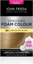 6x John Frieda Precision Foam Colour Haarkleuring 9N Light Natural Blonde