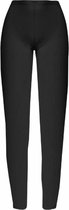 Dames Legging - High Waist - Met Kant - Basic - Zwart - Maat XXL (702)