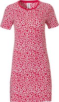 Rebelle - Happy Hearts - Nachthemd - Rood - Maat 46