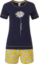 Rebelle - Daisy - Shortama - Blauw/Geel - Maat 36