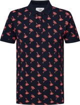 Petrol Industries - Heren Palmtree polo - Blauw - Maat XXXL