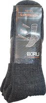 Boru werksokken Heren - Badstofzool - Anti transpirant - 1-paar - Antracite - maat 43-45