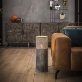 Crea Vloerlamp woonkamer/slaapkamer  Griseo Ø20 cilinder 60cm / Grijs - Industrieel Design vloerlampen - Stalamp - Staande lamp