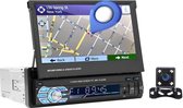 Autoradio | Met camera + GPS | 7” | Achteruitrijcamera | Universeel | Bluetooth | Stereo | Multimedia systeem | Voor elke auto