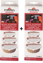 2 sets Pyrogel (2 sets a 3 tasses = 6 tasses) - pour les tasses à Fondue / Gourmet - Emballage Avantage