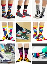 3 paar mystery / verrassing / random set sokken - verschillende kleuren / motieven - merk balllonet - maat 41 tot 46