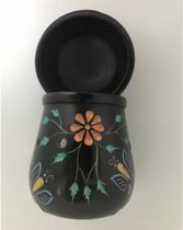 Brander Zeepsteen zwart bloem/vlinder