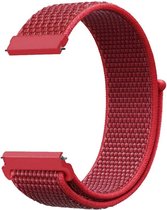 Strap-it Nylon horlogeband 18mm universeel - rood
