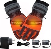 Hoobi® Verwarmde handschoenen - Oplaadbaar - Unisex - Elektrische verwarming tot 50ºC - Skihandschoenen - Maat M - Batterij 4000mAh