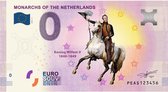 0 Euro biljet 2020 - Vorsten van Nederland - Koning Willem II KLEUR