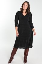 Promiss Dames Effen plisséjurk - Jurk - Maat 50