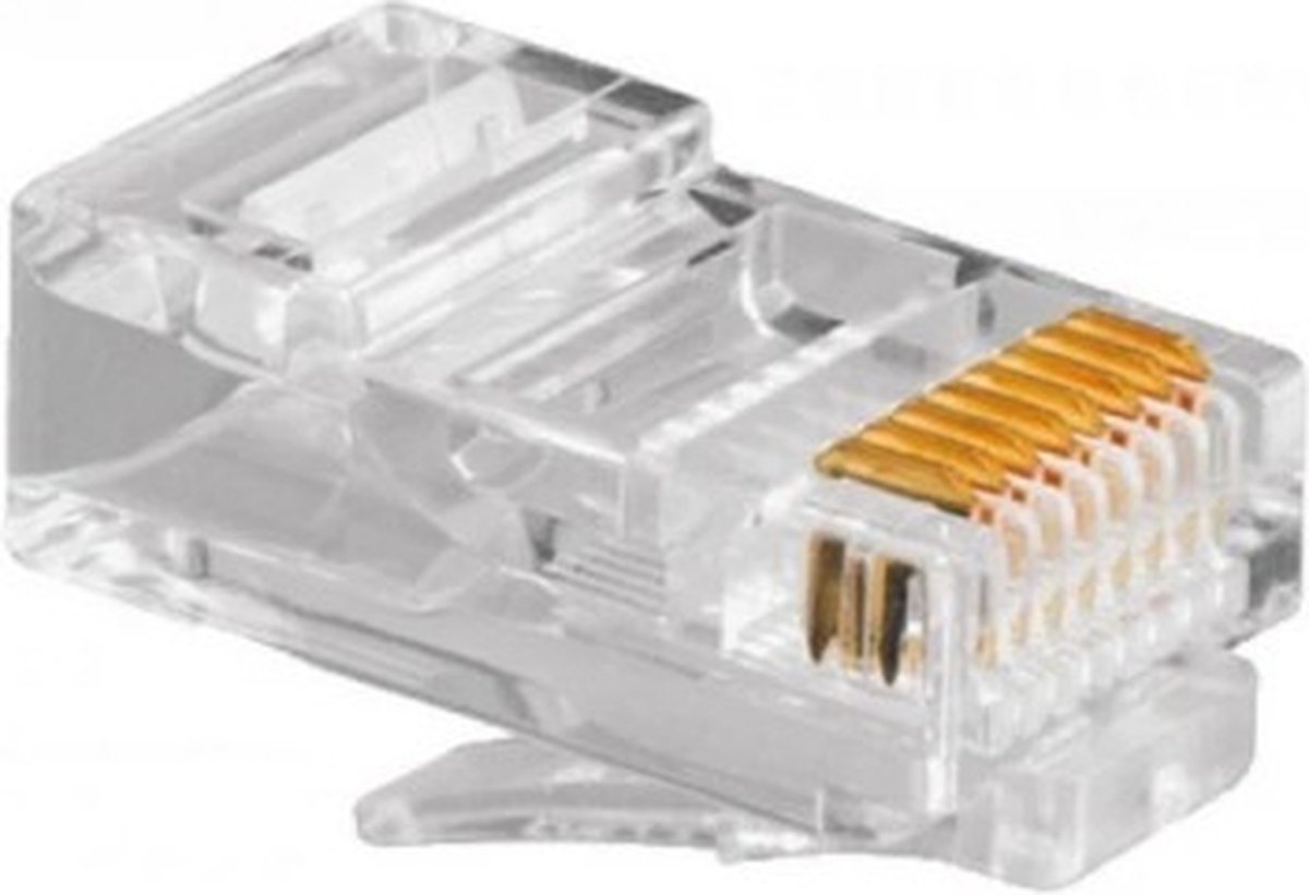 Category 5 UTP RJ45 Connector GEMBIRD PLUG3UP6/100 100 uds Black Transparent 100 Units