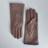 Yoonz - Handschoenen - Met Stiksel - Touchscreen Handschoenen - One Size - Taupe