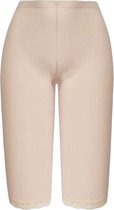 DAMES LEGGING - CAPRI LEGGING - DRIEKWART - HIGH WAIST - MET KANT - KATOEN - BASIC - BEIGE - MAAT XXL (709)