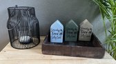 Sandy toes and salty kisses - Woondecoratie - Set van 3 - Hout