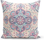 Zethome - Kussenhoes Mandala - 43x43 cm - Dubbelzijdig Geprint - Soft Touch – Pillow Cover - Vierkant - Ritssluiting Weggewerkt