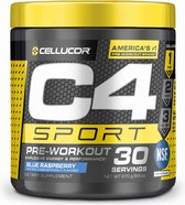 Cellucor C4 Sport Pre Workout Powder Blue Raspberry - NSF-gecertificeerd voor sport + Preworkout- energie supplement voor mannen en vrouwen - 135 mg cafeïne + creatine-monohydraat