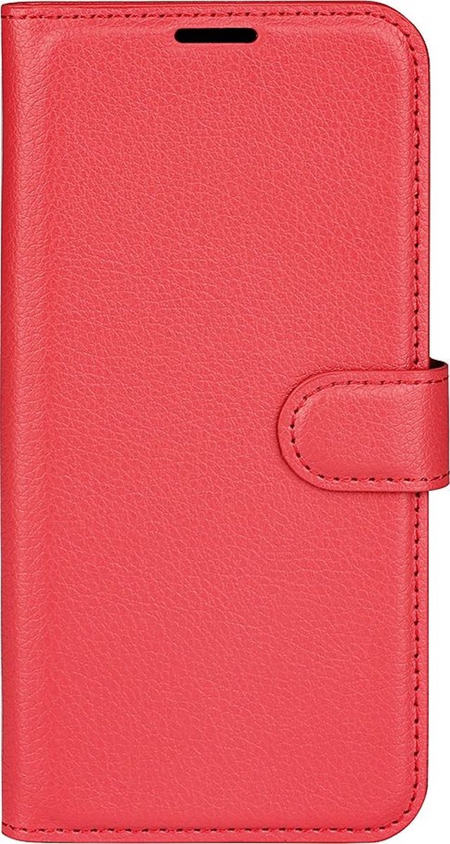 Mobigear Telefoonhoesje geschikt voor Samsung Galaxy M22 Hoesje | Mobigear Classic Bookcase Portemonnee | Pasjeshouder voor 3 Pasjes | Telefoonhoesje voor Pinpas / OV Kaart / Rijbewijs - Rood