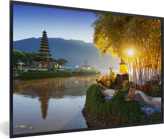 Poster Met Lijst Rustgevend - Rustgevende Foto Op Het Strand Fotolijst Zwart 90x60 Cm Poster Met Lijst