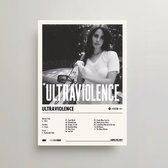 Lana Del Rey Poster - Ultraviolence Album Cover Poster - Lana Del Rey LP - A3 - Lana Del Rey Merch - Muziek