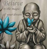 Believe In The Magic Of Your Dream - Diamond Painting - Diamond Painting Volledig Pakket Volwassenen & Kinderen - 35 Kleuren - 40X40cm - Vierkant