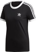 adidas 3-Stripes Tee ED7482, Vrouwen, Zwart, T-shirt, maat: 28