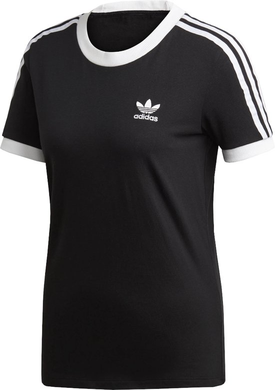 adidas 3-Stripes Tee ED7482, Femme, Zwart, T-shirt, Taille: 28