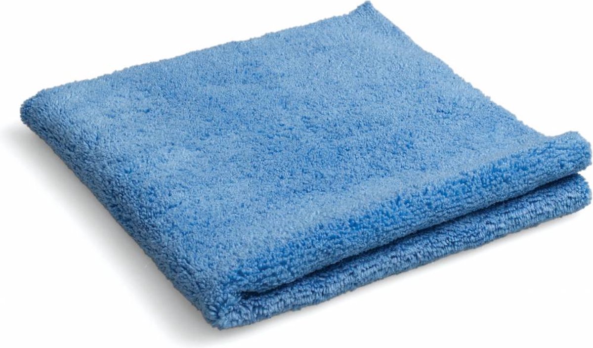 Goedkoopste microvezel doek - laser polish - kwaliteitspolierdoek - ultrasonic - blauw - 40 x 40