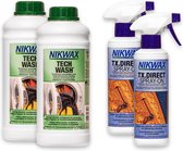 Nikwax "Voordeelpakket" - 2x Tech Wash 1L & 2x TX.Direct Spray-on 300ml - 4-Pack
