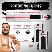 M sports - 2 Stuks Wrist wraps - krachttraining - Polsbrace - Pols wraps - Polssteun - Polsbandage - Wrist support - Polsbeschermer - Lifting straps - Fitness - Crossfit - Bodybuil