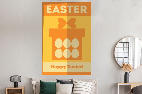 Citations d'affiches - Pâques - Happy Pâques ! - Cadeau - Pasen - 120x180 cm XXL
