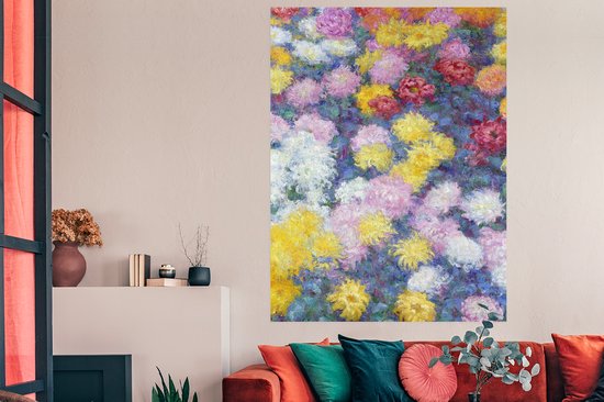 Affiche Chrysanthèmes - Peinture de Claude Monet - 120x180 cm XXL