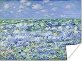 Poster Waves Breaking - Schilderij van Claude Monet - 80x60 cm