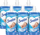 Soupline Wasverzachter – Hemels Fris - 336 wasbeurten - 6 x 1,2L - Voordeelverpakking