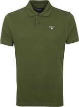 Barbour - Basic Pique Polo Army Groen - Modern-fit - Heren Poloshirt Maat XXL