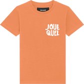 JOUEQUEL BORSTPRINT KIDS ORANJE T-SHIRT