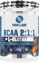 Yava Labs BCAA 2:1:1 Amoniazuur - Cola - 4 gram bcaa per scoop - 300 gram