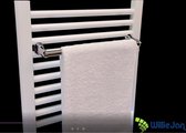 WillieJan Radiator handdoeken droog rek 940C – Chroom – 1 stang – 36 cm – Radiatorbevestiging – Zonder boren