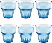 Pasabahce ijscoupe - ijsglazen (3 stuks) - mini cornet blauw