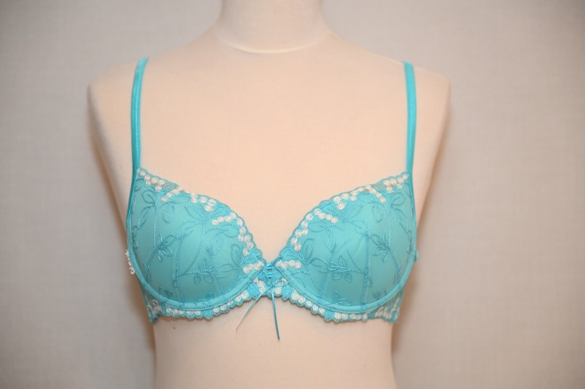 Selmark Lingerie Bari BH - voorgevormd - A-E cup - turquoise - maat B70