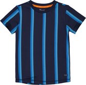 Quapi jongens t-shirt Malo aop Blue Dark Stripe